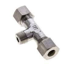 12S & M18x1.5 (con) RVS T-stuk Knelfitting Buitendraad 400bar ISO 8434-1