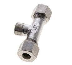 12S & M18x1.5 (con) RVS T-stuk Knelfitting Buitendraad 400bar ISO 8434-1