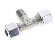 10L & R1/4'' Verzinkt Stalen T-stuk Snijringkoppeling Buitendraad 315bar ISO 8434-1
