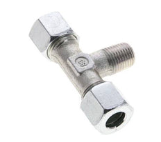 10L & R1/4'' Verzinkt Stalen T-stuk Snijringkoppeling Buitendraad 315bar ISO 8434-1