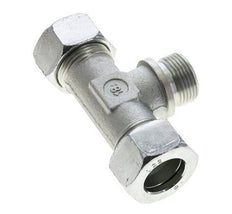 22L & G3/4'' Verzinkt Stalen T-stuk Snijringkoppeling Buitendraad 160bar ISO 8434-1
