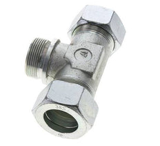 38S & G1-1/2'' Verzinkt Stalen T-stuk Snijringkoppeling Buitendraad 315bar ISO 8434-1
