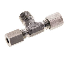 4LL & R1/8'' RVS T-stuk Snijringkoppeling Buitendraad 100bar ISO 8434-1