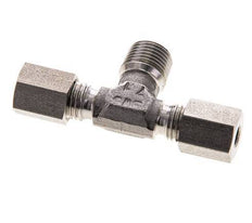 4LL & R1/8'' RVS T-stuk Snijringkoppeling Buitendraad 100bar ISO 8434-1