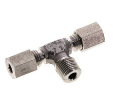 4LL & R1/8'' RVS T-stuk Snijringkoppeling Buitendraad 100bar ISO 8434-1