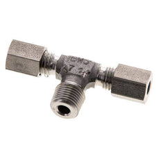 4LL & R1/8'' RVS T-stuk Snijringkoppeling Buitendraad 100bar ISO 8434-1