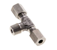 4LL & R1/8'' RVS T-stuk Snijringkoppeling Buitendraad 100bar ISO 8434-1