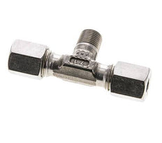6L & R1/8'' RVS T-stuk Snijringkoppeling Buitendraad 315bar ISO 8434-1