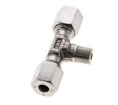 6L & R1/8'' RVS T-stuk Snijringkoppeling Buitendraad 315bar ISO 8434-1