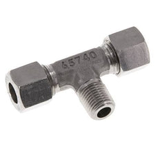 10L & R1/4'' RVS T-stuk Snijringkoppeling Buitendraad 315bar ISO 8434-1