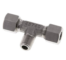 10L & R1/4'' RVS T-stuk Snijringkoppeling Buitendraad 315bar ISO 8434-1