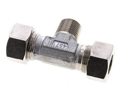 18L & R1/2'' RVS T-stuk Snijringkoppeling Buitendraad 315bar ISO 8434-1