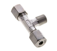 6S & R1/4'' RVS T-stuk Snijringkoppeling Buitendraad 630bar ISO 8434-1