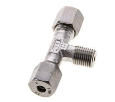 6S & R1/4'' RVS T-stuk Snijringkoppeling Buitendraad 630bar ISO 8434-1
