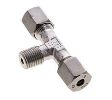 6S & R1/4'' RVS T-stuk Snijringkoppeling Buitendraad 630bar ISO 8434-1