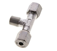 6S & R1/4'' RVS T-stuk Snijringkoppeling Buitendraad 630bar ISO 8434-1