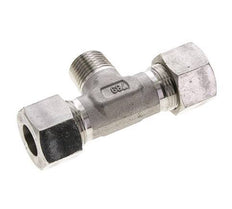 16S & R1/2'' RVS T-stuk Snijringkoppeling Buitendraad 400bar ISO 8434-1
