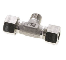 16S & R1/2'' RVS T-stuk Snijringkoppeling Buitendraad 400bar ISO 8434-1