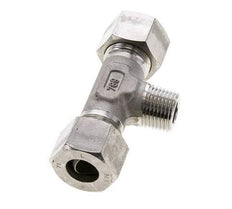 16S & R1/2'' RVS T-stuk Snijringkoppeling Buitendraad 400bar ISO 8434-1