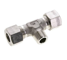 16S & R1/2'' RVS T-stuk Snijringkoppeling Buitendraad 400bar ISO 8434-1
