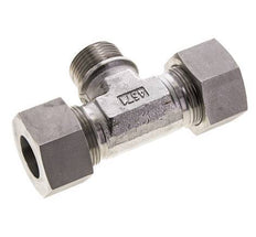 25S & G1'' RVS T-stuk Snijringkoppeling Buitendraad 400bar ISO 8434-1