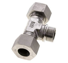 25S & G1'' RVS T-stuk Snijringkoppeling Buitendraad 400bar ISO 8434-1