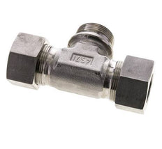30S & G1-1/4'' RVS T-stuk Snijringkoppeling Buitendraad 400bar ISO 8434-1