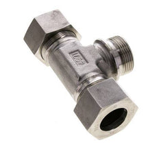 30S & G1-1/4'' RVS T-stuk Snijringkoppeling Buitendraad 400bar ISO 8434-1