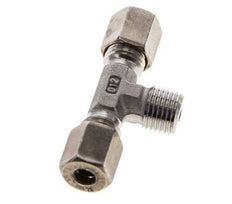 6L & R1/4'' RVS T-stuk Knelfitting Buitendraad 315bar ISO 8434-1