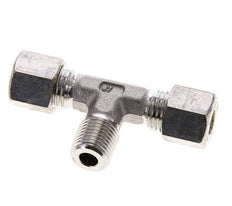 8L & R1/4'' RVS T-stuk Knelfitting Buitendraad 315bar ISO 8434-1
