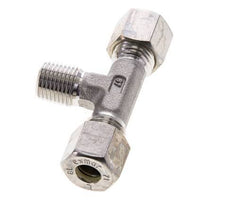 8L & R1/4'' RVS T-stuk Knelfitting Buitendraad 315bar ISO 8434-1
