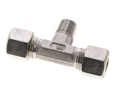 10L & R1/4'' RVS T-stuk Knelfitting Buitendraad 315bar ISO 8434-1