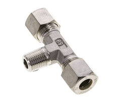 10L & R1/4'' RVS T-stuk Knelfitting Buitendraad 315bar ISO 8434-1