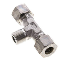12L & R3/8'' RVS T-stuk Knelfitting Buitendraad 315bar ISO 8434-1