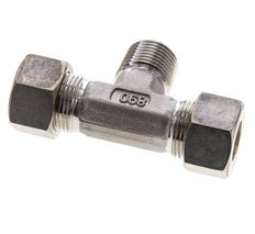 15L & R1/2'' RVS T-stuk Knelfitting Buitendraad 315bar ISO 8434-1