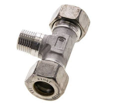 18L & R1/2'' RVS T-stuk Knelfitting Buitendraad 315bar ISO 8434-1