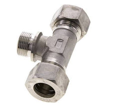 22L & G3/4'' RVS T-stuk Knelfitting Buitendraad 160bar ISO 8434-1