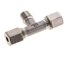 6S & R1/4'' RVS T-stuk Knelfitting Buitendraad 500bar ISO 8434-1