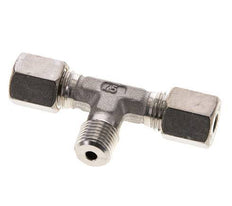 6S & R1/4'' RVS T-stuk Knelfitting Buitendraad 500bar ISO 8434-1