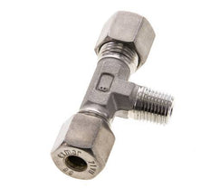 8S & R1/4'' RVS T-stuk Knelfitting Buitendraad 500bar ISO 8434-1