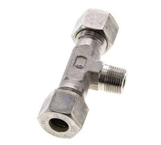 12S & R3/8'' RVS T-stuk Knelfitting Buitendraad 400bar ISO 8434-1