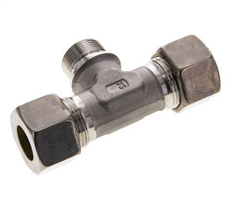 20S & G3/4'' RVS T-stuk Knelfitting Buitendraad 250bar ISO 8434-1