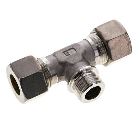 20S & G3/4'' RVS T-stuk Knelfitting Buitendraad 250bar ISO 8434-1