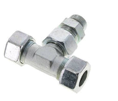 25S & M33x2 Verzinkt Stalen T-stuk Snijringkoppeling Buitendraad 400bar Verstelbaar ISO 8434-1