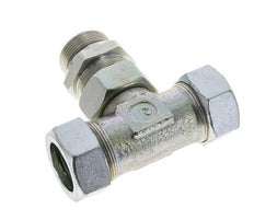 35L & G1-1/4'' Verzinkt Stalen T-stuk Snijringkoppeling Buitendraad 160bar Verstelbaar ISO 8434-1