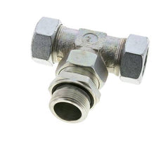 35L & G1-1/4'' Verzinkt Stalen T-stuk Snijringkoppeling Buitendraad 160bar Verstelbaar ISO 8434-1