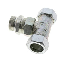 35L & G1-1/4'' Verzinkt Stalen T-stuk Snijringkoppeling Buitendraad 160bar Verstelbaar ISO 8434-1