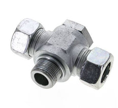 22L & G3/4'' Zink plated Steel Tee Swivel Joint Cutting Fitting with Male Threads 160 bar ISO 8434-1