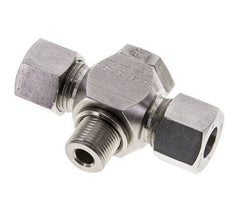 12S & G3/8'' Stainless Steel Tee Swivel Joint Cutting Fitting with Male Threads 400 bar ISO 8434-1