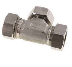 35L Stainless Steel T-Shape Tee Cutting Fitting with Swivel 160 bar Adjustable ISO 8434-1
